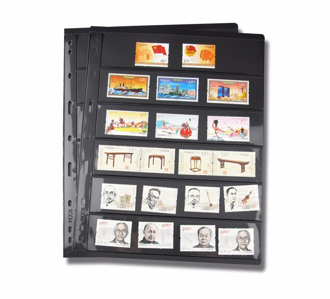 10PCS/Lot stamps lines grid transparent PVC page of stamp album loose-leaf inners of stamps holders not including cover PCCB 10PCS/Lot stamps lines grid transparent PVC page of stamp album loose-leaf inners of stamps holders not including cover PCCB