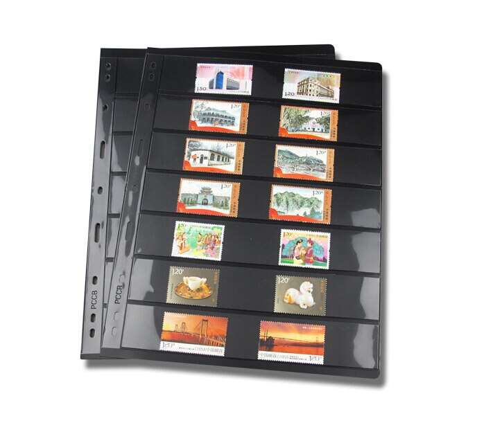 10PCS/Lot stamps lines grid transparent PVC page of stamp album loose-leaf inners of stamps holders not including cover PCCB 10PCS/Lot stamps lines grid transparent PVC page of stamp album loose-leaf inners of stamps holders not including cover PCCB