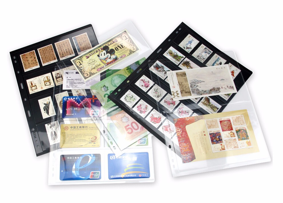 10PCS/Lot stamps lines grid transparent PVC page of stamp album loose-leaf inners of stamps holders not including cover PCCB 10PCS/Lot stamps lines grid transparent PVC page of stamp album loose-leaf inners of stamps holders not including cover PCCB