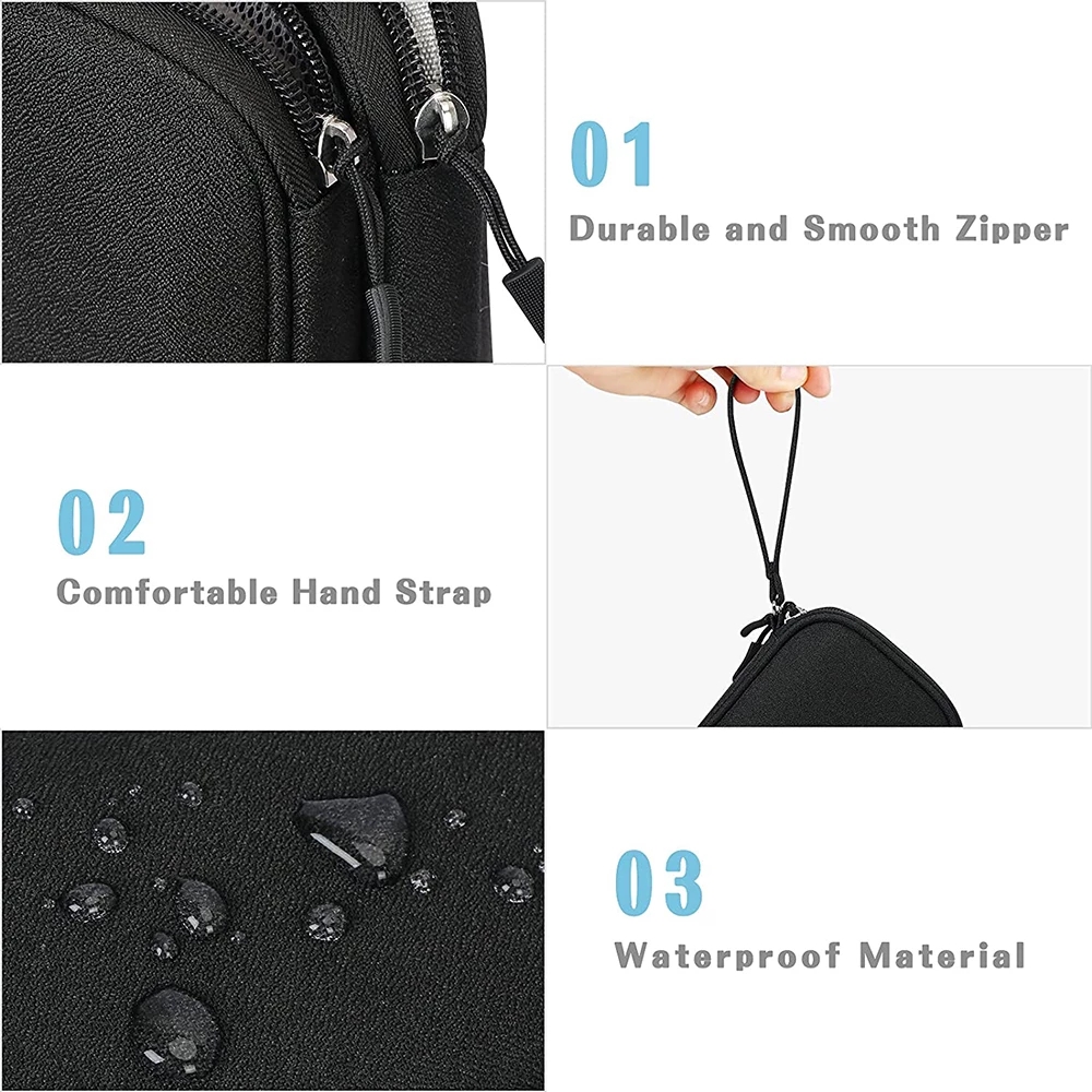 NEW Travel Organizer Bag Cable Storage Organizers Pouch Carry Case Portable Waterproof Double Layers Storage Bags For Cable Cord NEW Travel Organizer Bag Cable Storage Organizers Pouch Carry Case Portable Waterproof Double Layers Storage Bags For Cable Cord