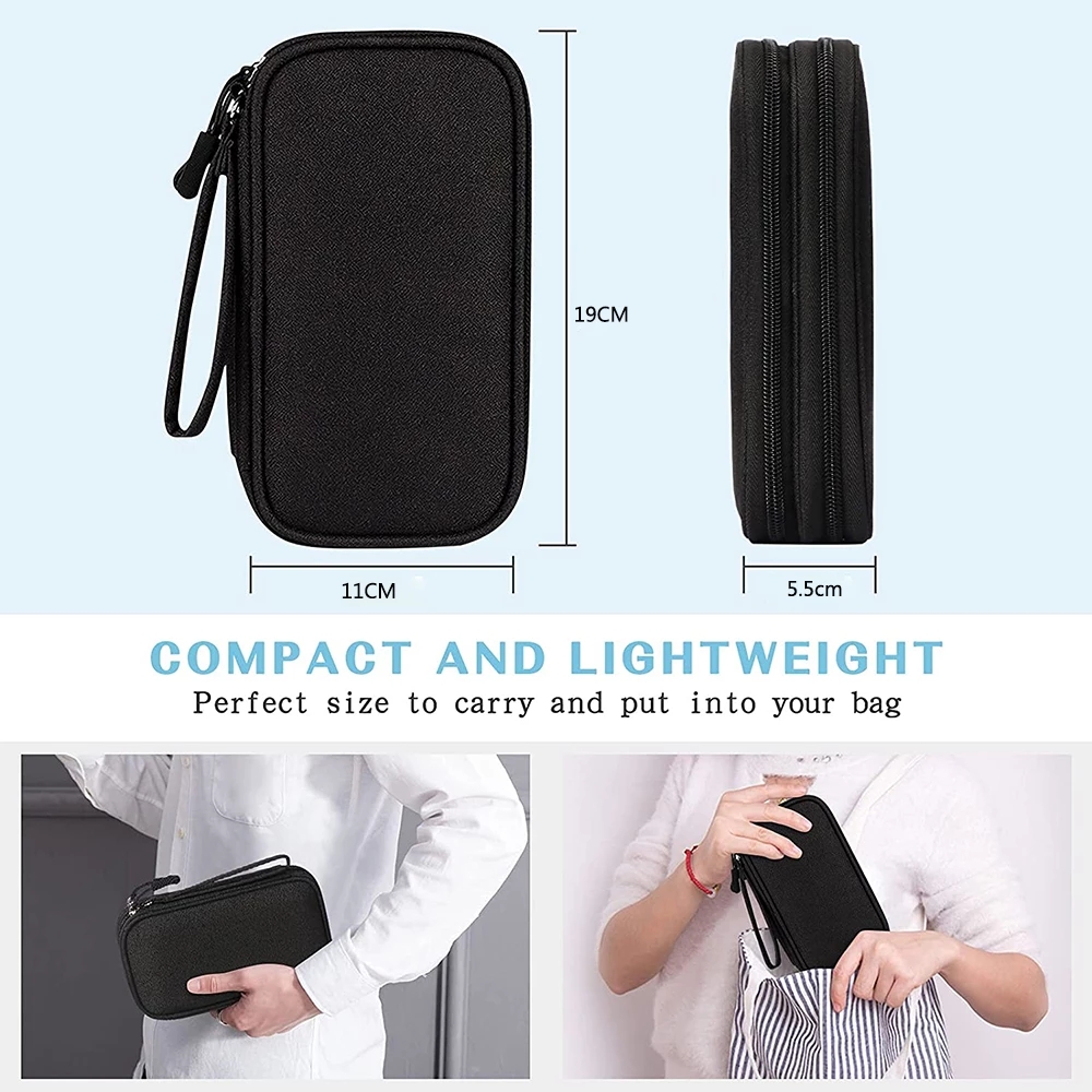 NEW Travel Organizer Bag Cable Storage Organizers Pouch Carry Case Portable Waterproof Double Layers Storage Bags For Cable Cord NEW Travel Organizer Bag Cable Storage Organizers Pouch Carry Case Portable Waterproof Double Layers Storage Bags For Cable Cord