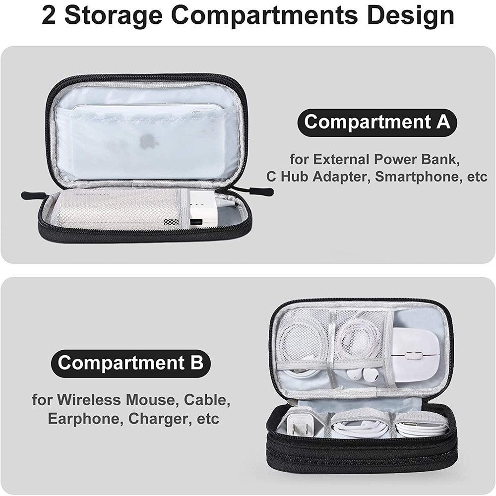 NEW Travel Organizer Bag Cable Storage Organizers Pouch Carry Case Portable Waterproof Double Layers Storage Bags For Cable Cord NEW Travel Organizer Bag Cable Storage Organizers Pouch Carry Case Portable Waterproof Double Layers Storage Bags For Cable Cord