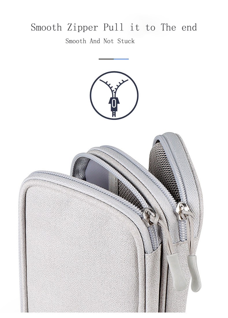 NEW Travel Organizer Bag Cable Storage Organizers Pouch Carry Case Portable Waterproof Double Layers Storage Bags For Cable Cord