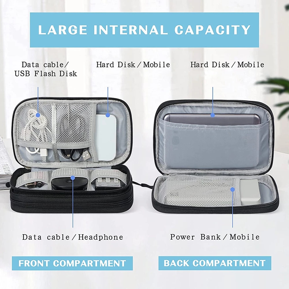 NEW Travel Organizer Bag Cable Storage Organizers Pouch Carry Case Portable Waterproof Double Layers Storage Bags For Cable Cord NEW Travel Organizer Bag Cable Storage Organizers Pouch Carry Case Portable Waterproof Double Layers Storage Bags For Cable Cord