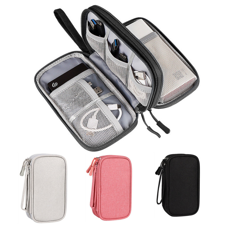 NEW Travel Organizer Bag Cable Storage Organizers Pouch Carry Case Portable Waterproof Double Layers Storage Bags For Cable Cord NEW Travel Organizer Bag Cable Storage Organizers Pouch Carry Case Portable Waterproof Double Layers Storage Bags For Cable Cord
