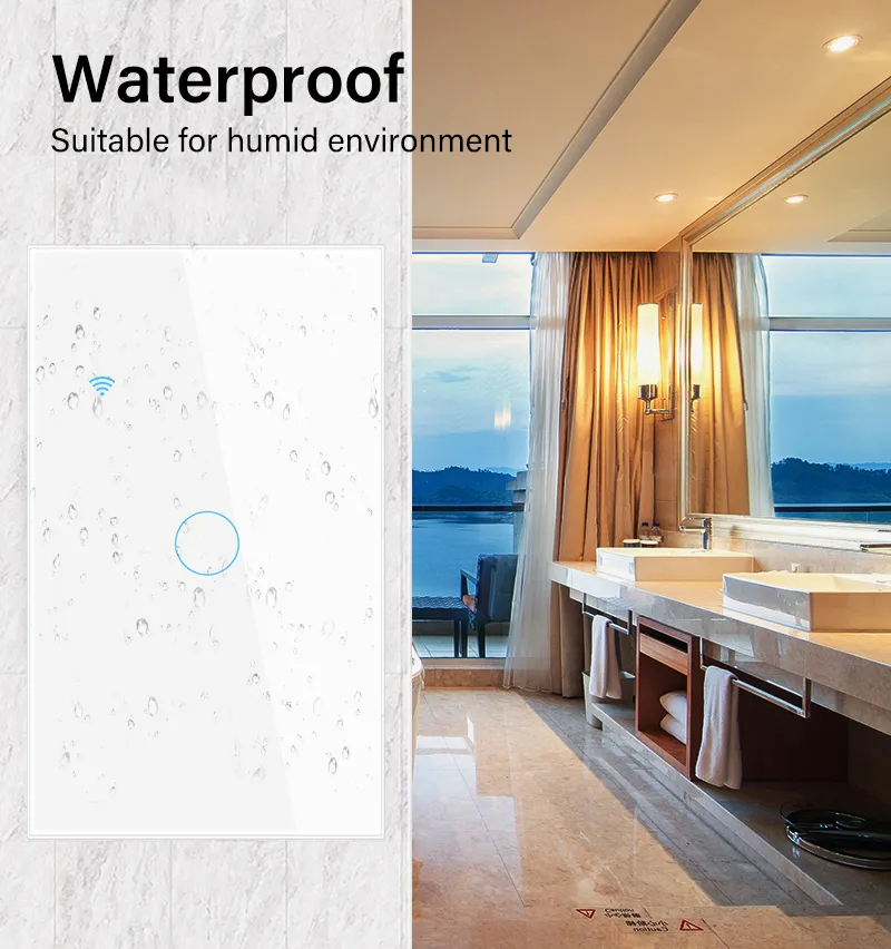 TNCE Tuya US WiFi Smart Wall Switch 1/2/3/4 Gang No Neutral Wire Touch Sensor LED Light Switches Smart Home Alexa Google Home TNCE Tuya US WiFi Smart Wall Switch 1/2/3/4 Gang No Neutral Wire Touch Sensor LED Light Switches Smart Home Alexa Google Home