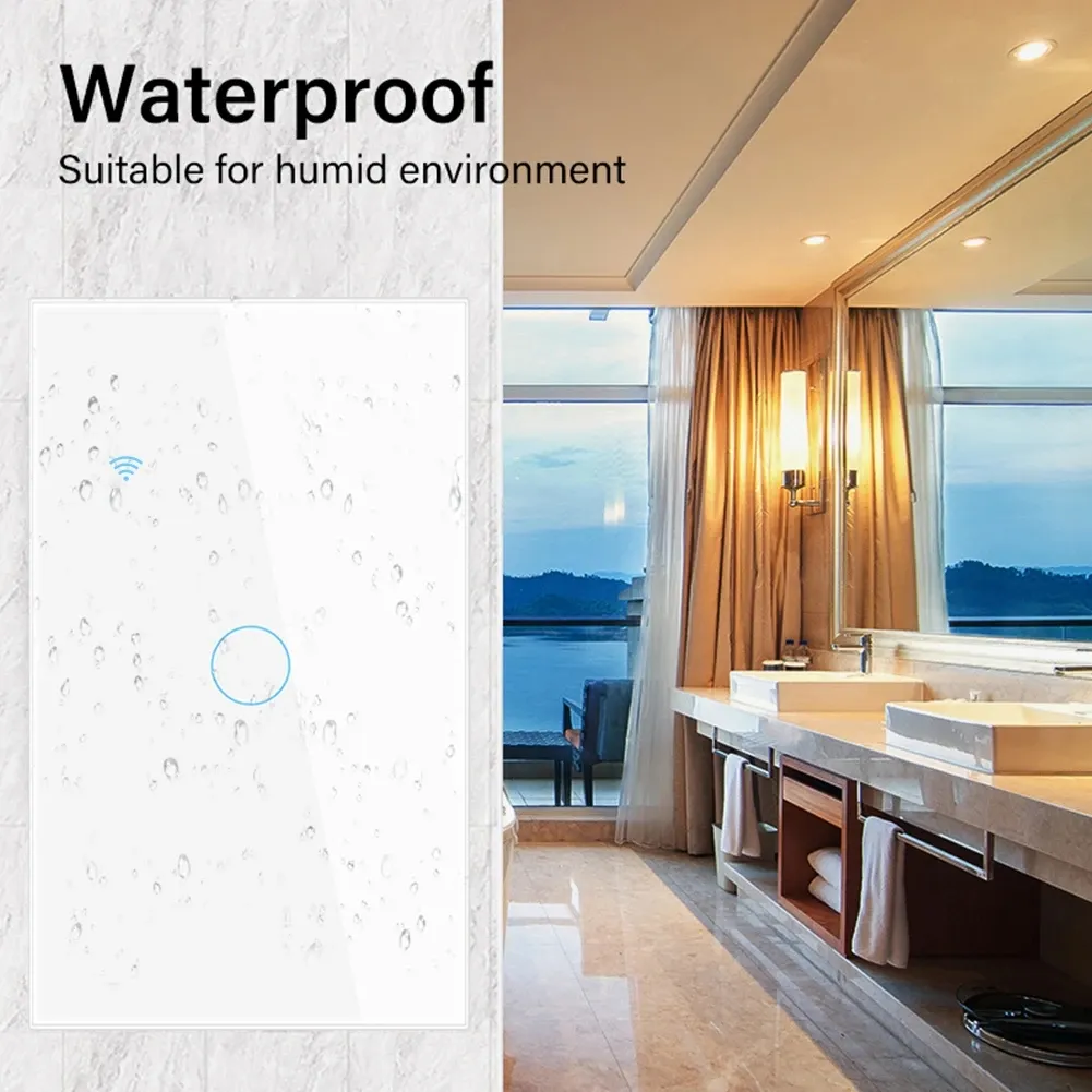TNCE Tuya US WiFi Smart Wall Switch 1/2/3/4 Gang No Neutral Wire Touch Sensor LED Light Switches Smart Home Alexa Google Home TNCE Tuya US WiFi Smart Wall Switch 1/2/3/4 Gang No Neutral Wire Touch Sensor LED Light Switches Smart Home Alexa Google Home