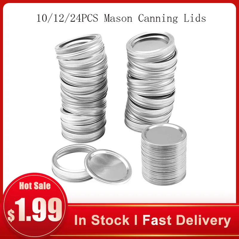 10/12/24PCS Mason Canning Lids Leak Proof Sealing Food Keeping Fresh 70/86MM Regular Mouth Mason Jar Covers Kitchen Supplies 10/12/24PCS Mason Canning Lids Leak Proof Sealing Food Keeping Fresh 70/86MM Regular Mouth Mason Jar Covers Kitchen Supplies
