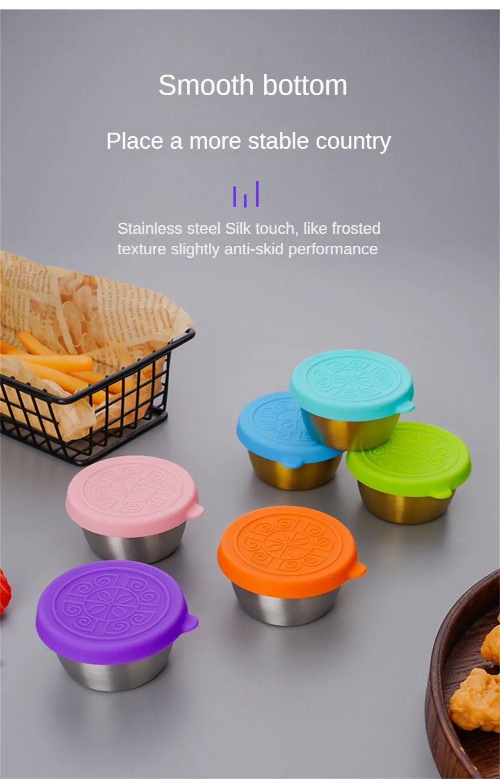 Leak Proof Dipping Sauce Cups Salad Condiment Containers with Lids Portable Refillable Sauce Box Lunch Box Barbecue Sauce Bottle Leak Proof Dipping Sauce Cups Salad Condiment Containers with Lids Portable Refillable Sauce Box Lunch Box Barbecue Sauce Bottle