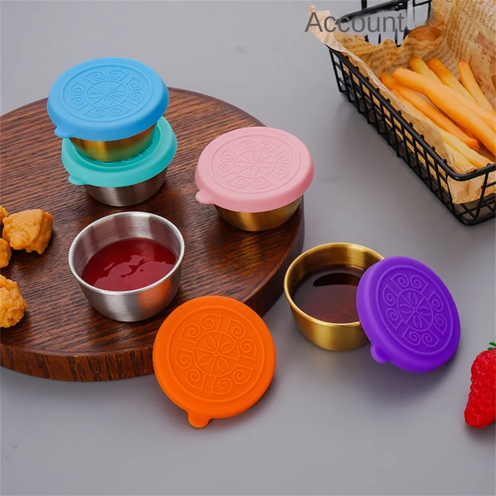 Leak Proof Dipping Sauce Cups Salad Condiment Containers with Lids Portable Refillable Sauce Box Lunch Box Barbecue Sauce Bottle Leak Proof Dipping Sauce Cups Salad Condiment Containers with Lids Portable Refillable Sauce Box Lunch Box Barbecue Sauce Bottle
