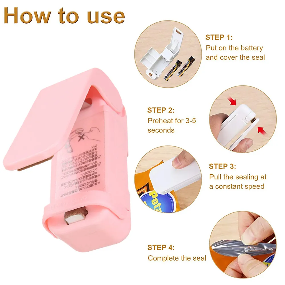 Heat Machine Manual Closure Clip Soldering Portable Mini Thermal Iron for Packages Vacuum Sealer Plastic Close Bag Food Saver Heat Machine Manual Closure Clip Soldering Portable Mini Thermal Iron for Packages Vacuum Sealer Plastic Close Bag Food Saver