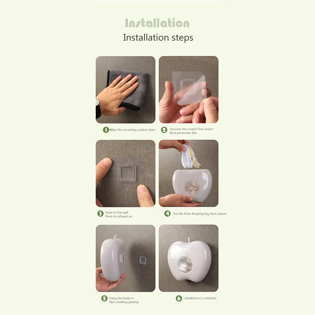 Wall Mounted Fresh Keeping Bag Storage Box Kitchen Disposable Food Cover Storage Container Fresh Cover Dispenser Box Wall Mounted Fresh Keeping Bag Storage Box Kitchen Disposable Food Cover Storage Container Fresh Cover Dispenser Box