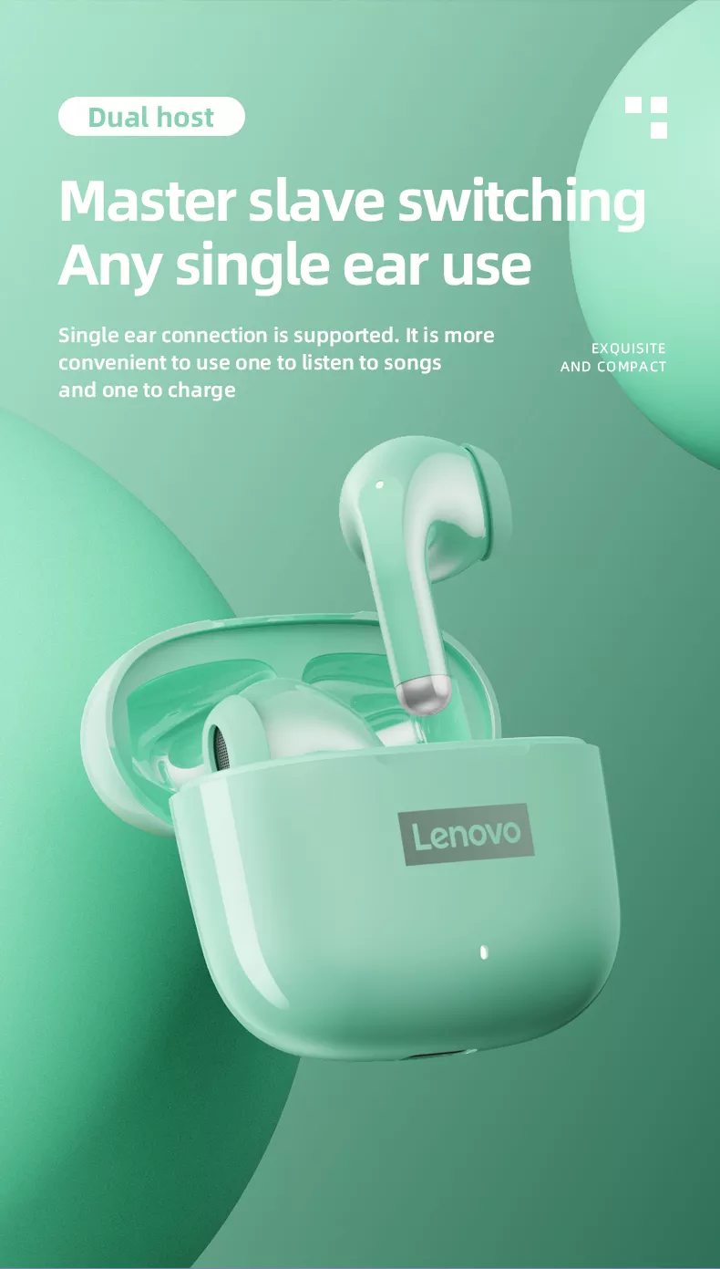 Original Lenovo LP40 Pro TWS Earphones Wireless Bluetooth 5.1 Sport Noise Reduction Headphones Touch Control 250mAH 2022 New Original Lenovo LP40 Pro TWS Earphones Wireless Bluetooth 5.1 Sport Noise Reduction Headphones Touch Control 250mAH 2022 New