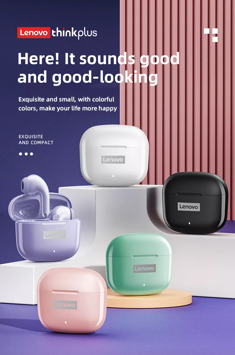 Original Lenovo LP40 Pro TWS Earphones Wireless Bluetooth 5.1 Sport Noise Reduction Headphones Touch Control 250mAH 2022 New Original Lenovo LP40 Pro TWS Earphones Wireless Bluetooth 5.1 Sport Noise Reduction Headphones Touch Control 250mAH 2022 New