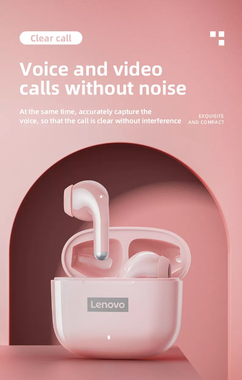 Original Lenovo LP40 Pro TWS Earphones Wireless Bluetooth 5.1 Sport Noise Reduction Headphones Touch Control 250mAH 2022 New Original Lenovo LP40 Pro TWS Earphones Wireless Bluetooth 5.1 Sport Noise Reduction Headphones Touch Control 250mAH 2022 New