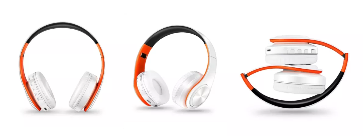 HIFI Stereo Earphones Bluetooth Headphone Music Headset FM and Support SD Card with Mic for Mobile Xiaomi Iphone Sumsamg Tablet