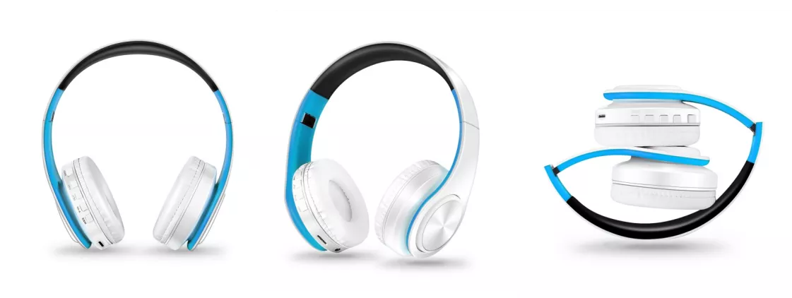 HIFI Stereo Earphones Bluetooth Headphone Music Headset FM and Support SD Card with Mic for Mobile Xiaomi Iphone Sumsamg Tablet
