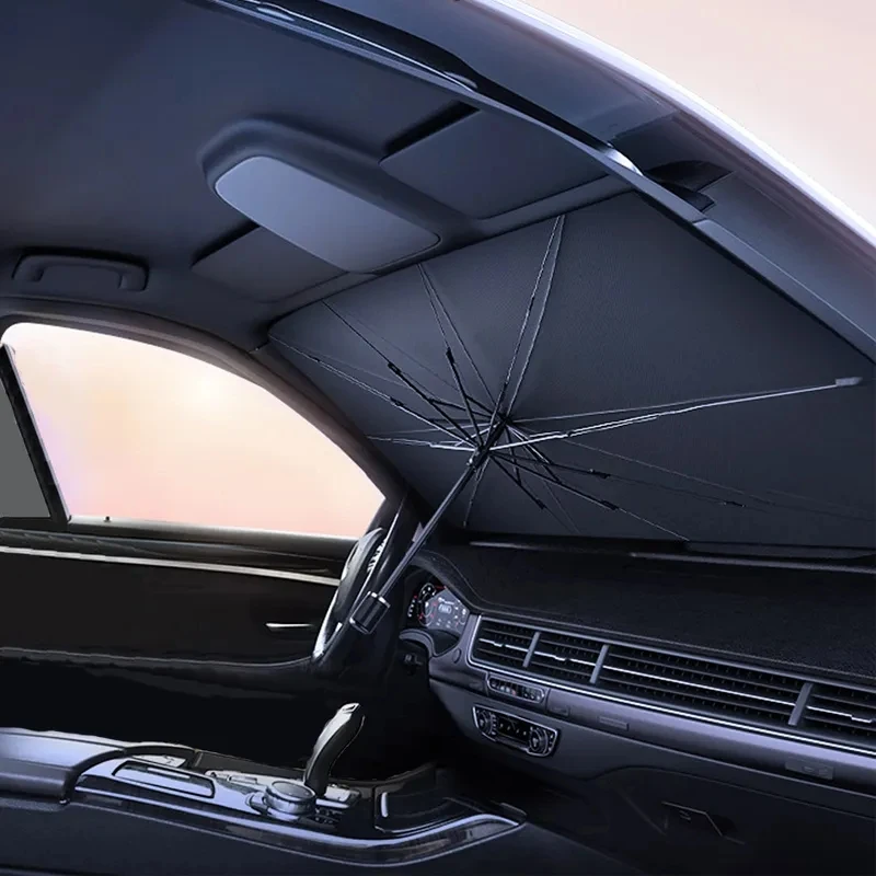 Car Sunshade Umbrella Windshield Folding Front Parasol Umbrella Type Sun Shade for Car Window Summer Sun Protection Accessories Car Sunshade Umbrella Windshield Folding Front Parasol Umbrella Type Sun Shade for Car Window Summer Sun Protection Accessories